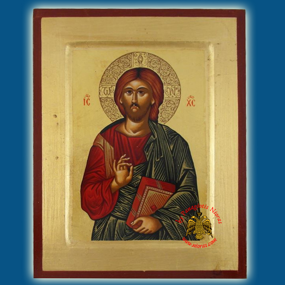 Christ Savior Of The World Byzantine Wooden Icon